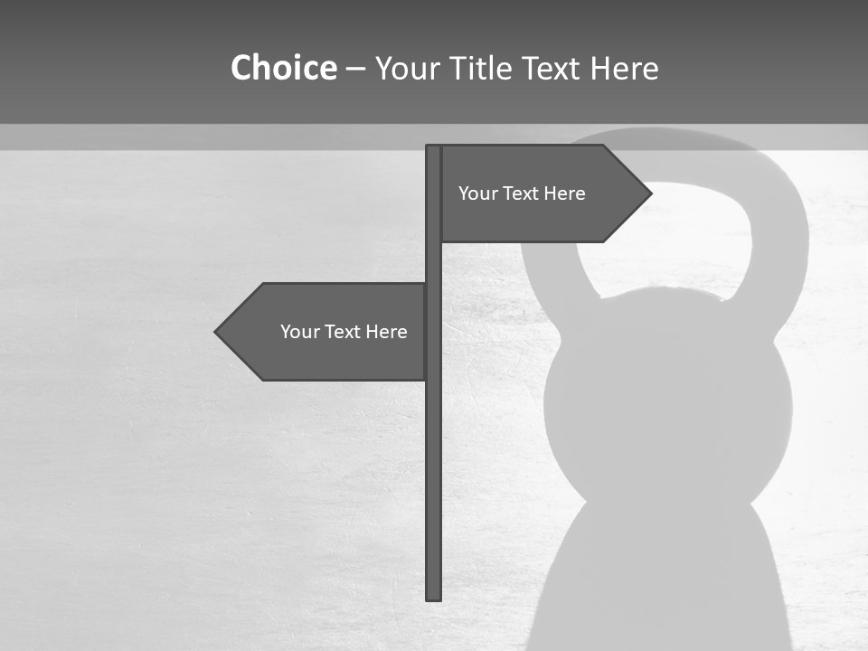 Kettlebell On The Floor PowerPoint Template