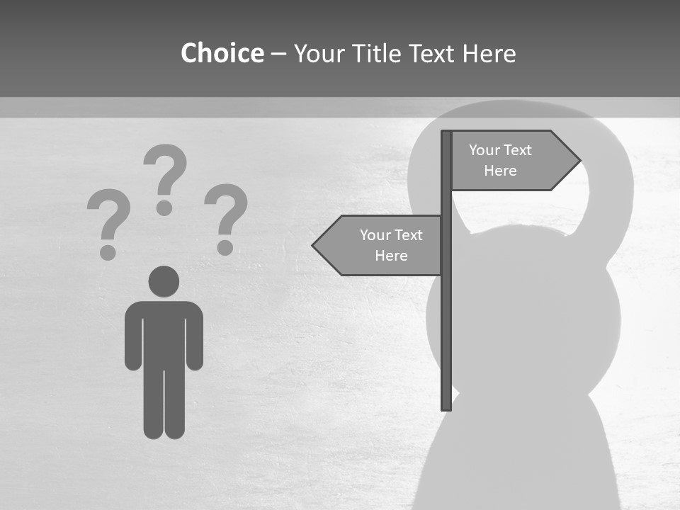Kettlebell On The Floor PowerPoint Template