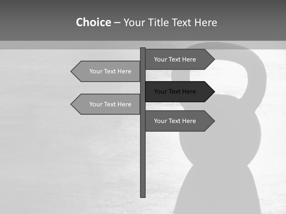 Kettlebell On The Floor PowerPoint Template