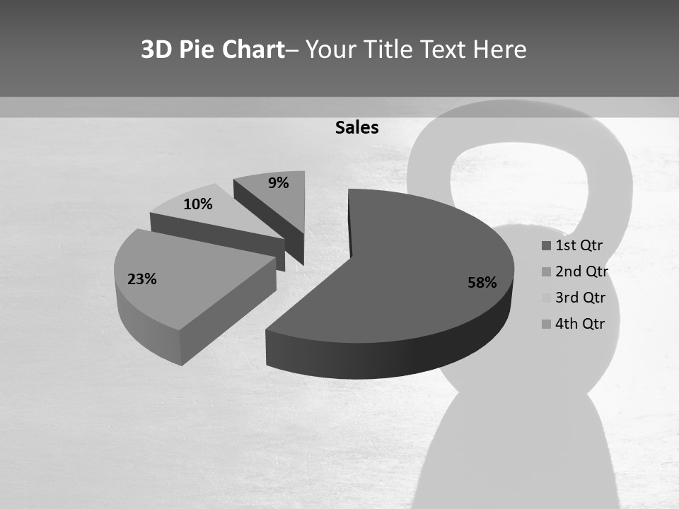 Kettlebell On The Floor PowerPoint Template