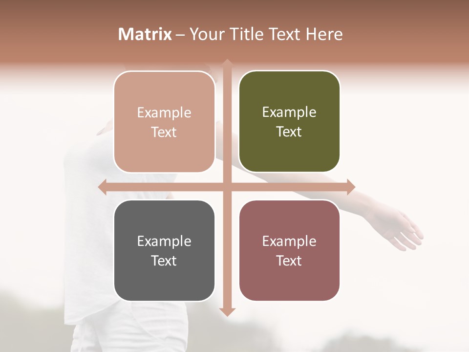 The Girl In Nature Smiles With Ease PowerPoint Template