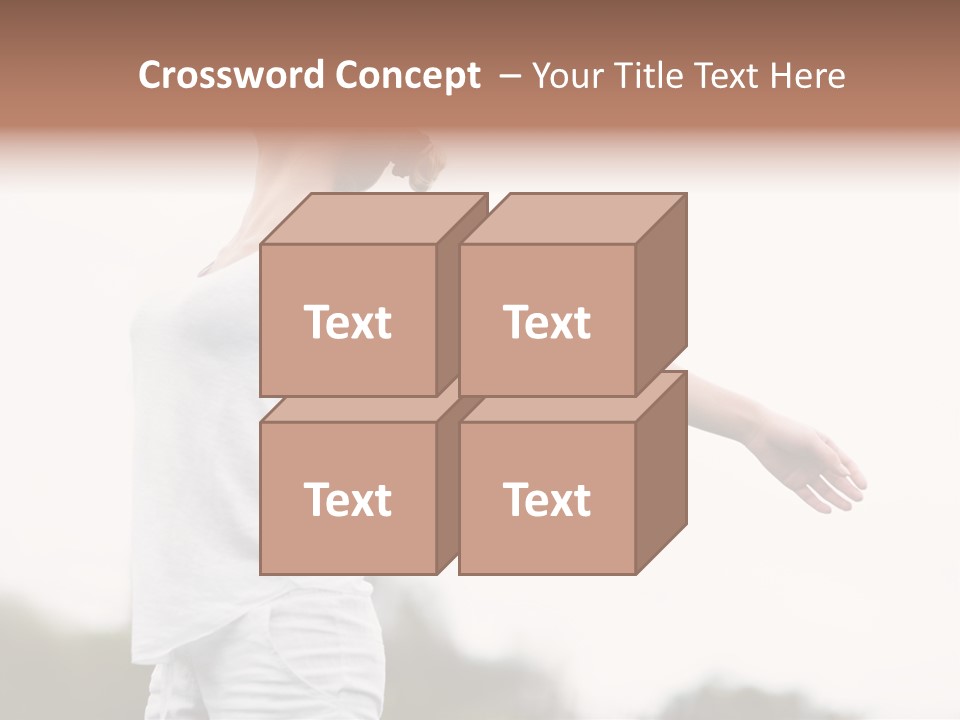The Girl In Nature Smiles With Ease PowerPoint Template