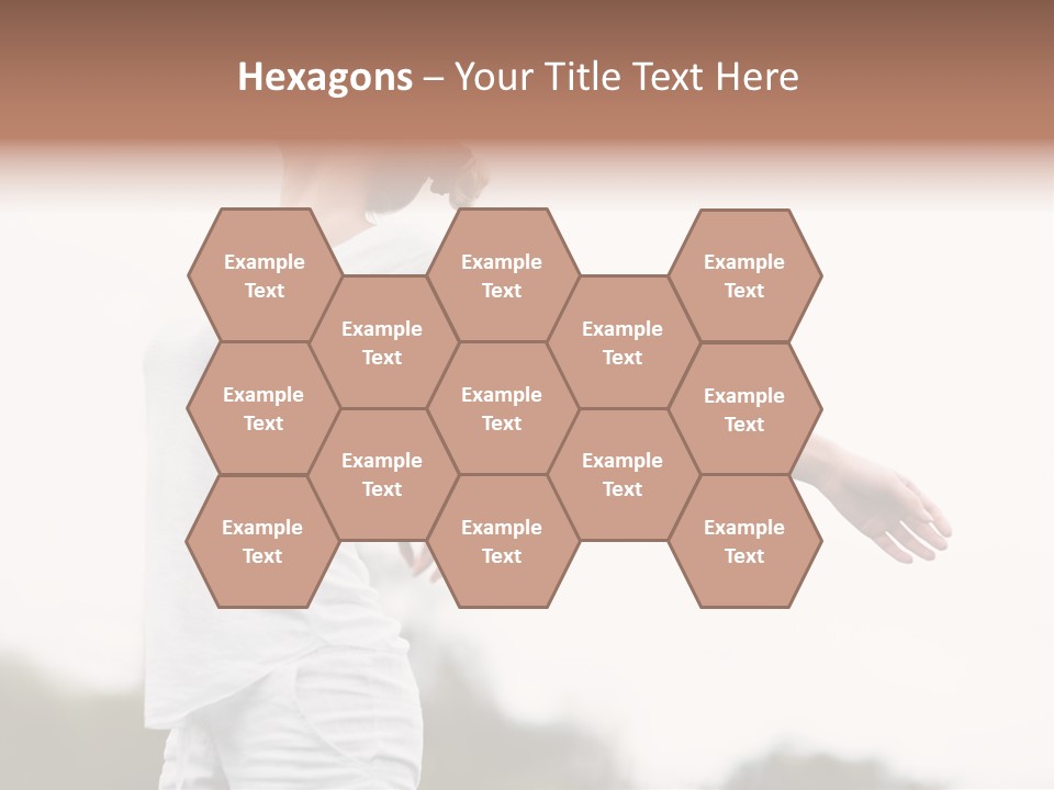 The Girl In Nature Smiles With Ease PowerPoint Template