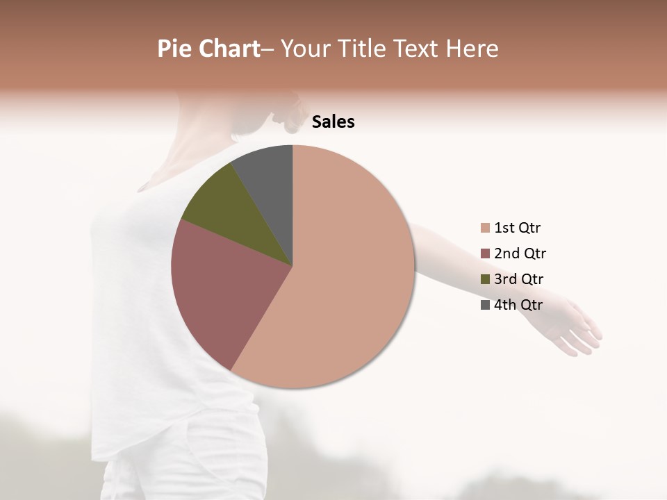 The Girl In Nature Smiles With Ease PowerPoint Template