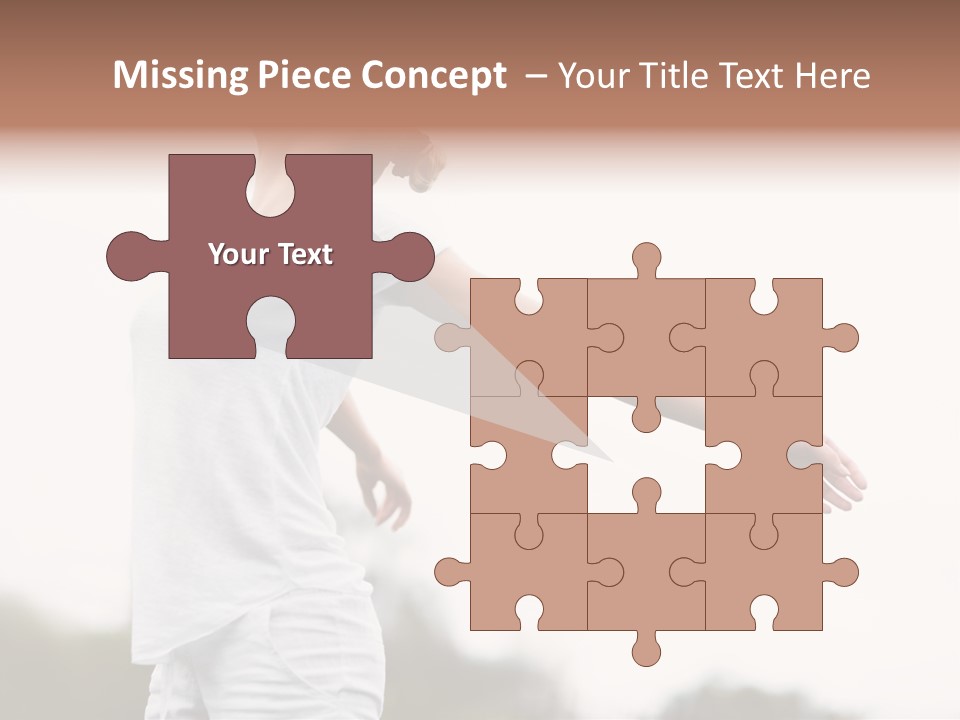 The Girl In Nature Smiles With Ease PowerPoint Template