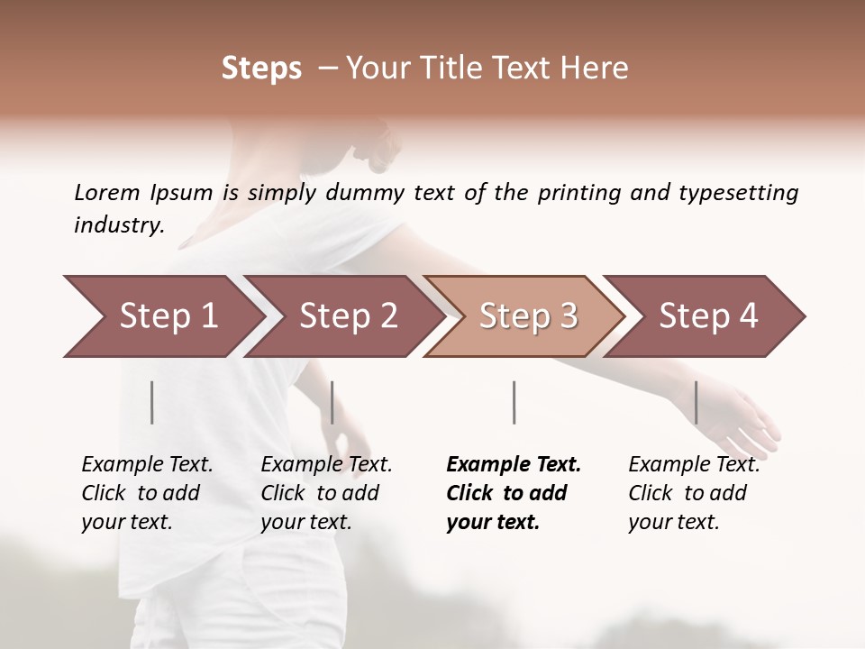 The Girl In Nature Smiles With Ease PowerPoint Template