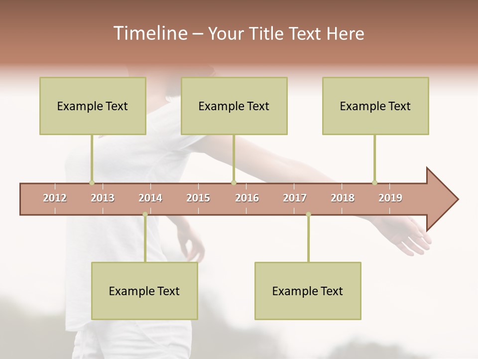 The Girl In Nature Smiles With Ease PowerPoint Template