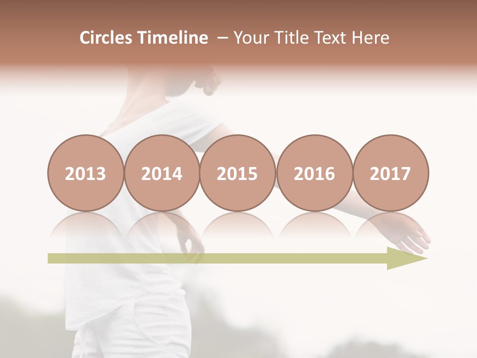 The Girl In Nature Smiles With Ease PowerPoint Template