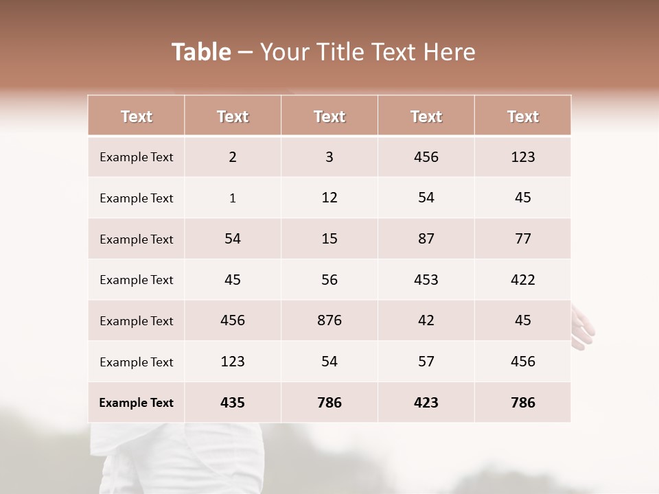 The Girl In Nature Smiles With Ease PowerPoint Template