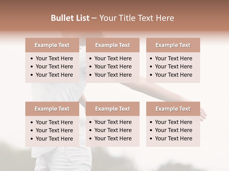 The Girl In Nature Smiles With Ease PowerPoint Template