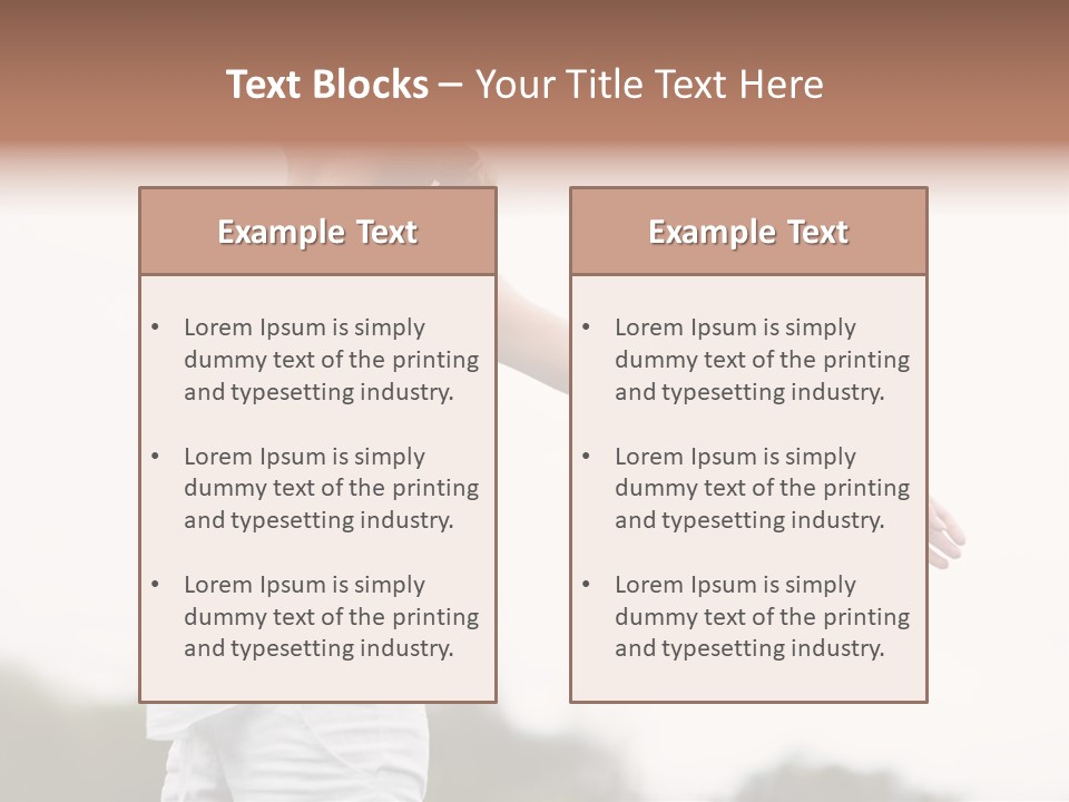 The Girl In Nature Smiles With Ease PowerPoint Template