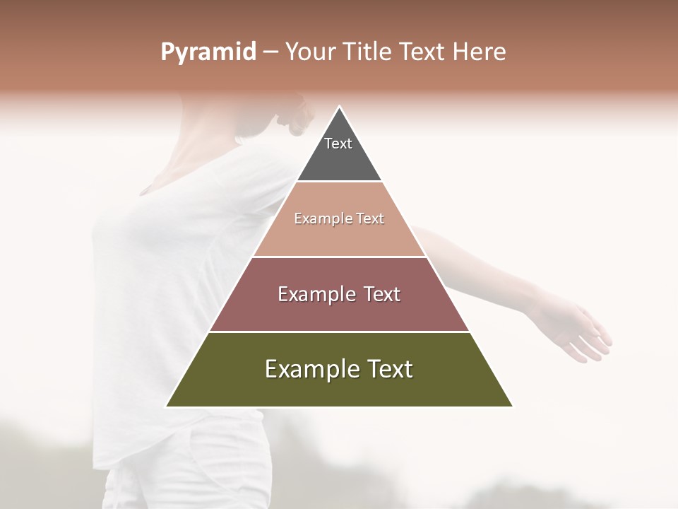 The Girl In Nature Smiles With Ease PowerPoint Template