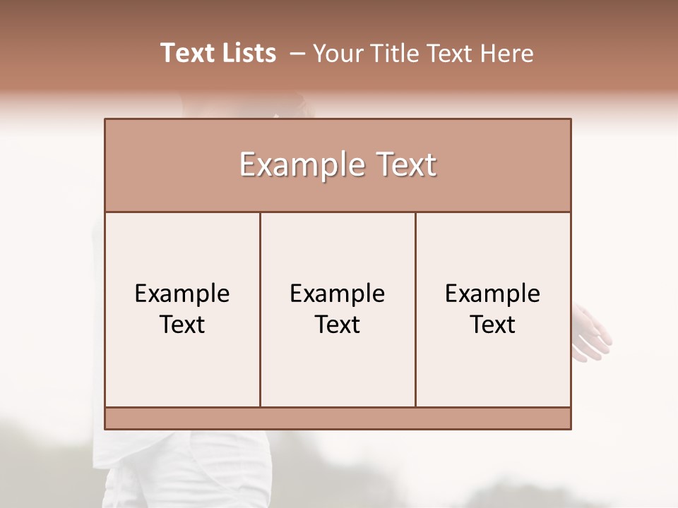 The Girl In Nature Smiles With Ease PowerPoint Template
