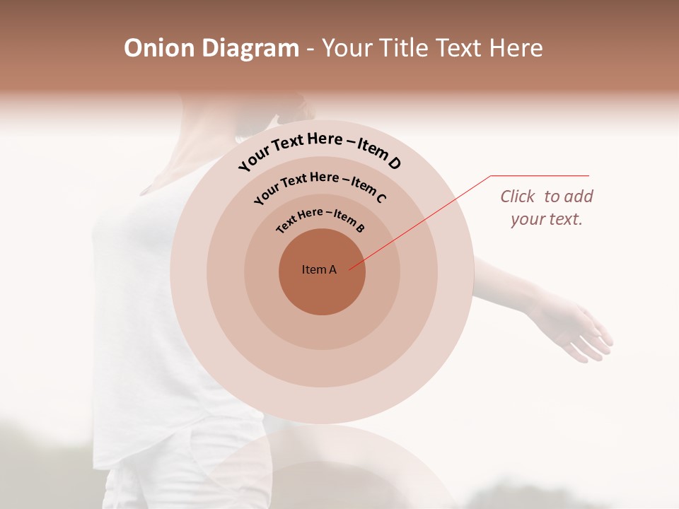 The Girl In Nature Smiles With Ease PowerPoint Template
