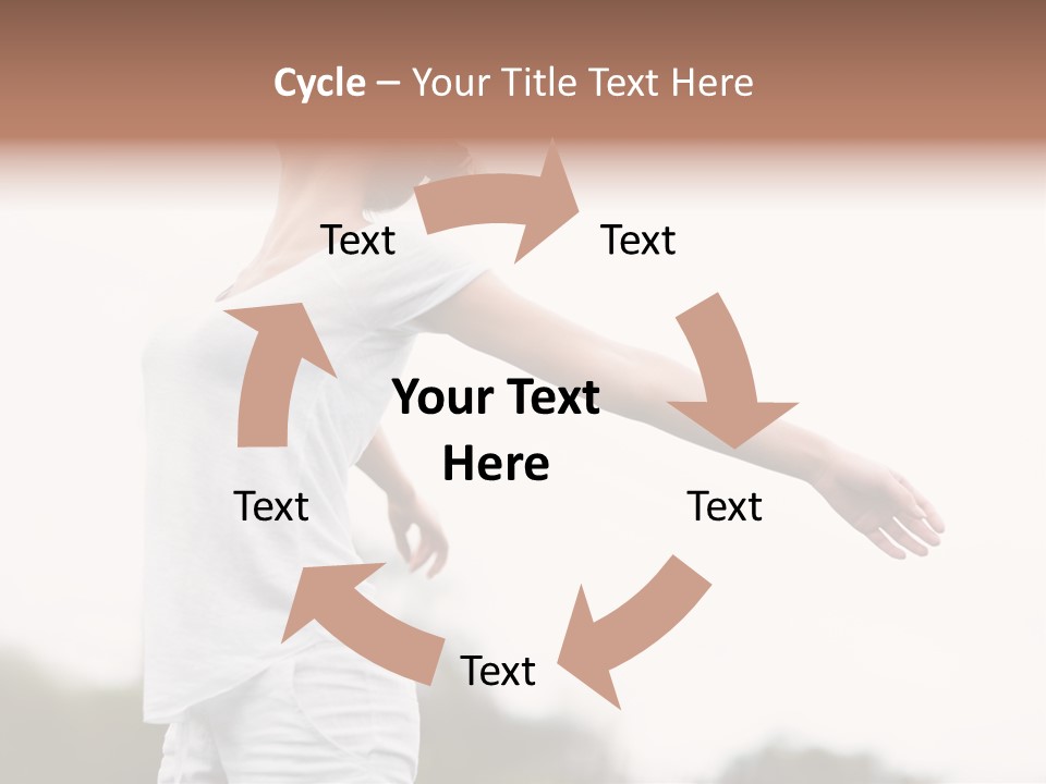 The Girl In Nature Smiles With Ease PowerPoint Template