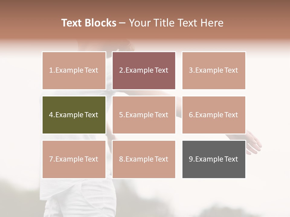 The Girl In Nature Smiles With Ease PowerPoint Template