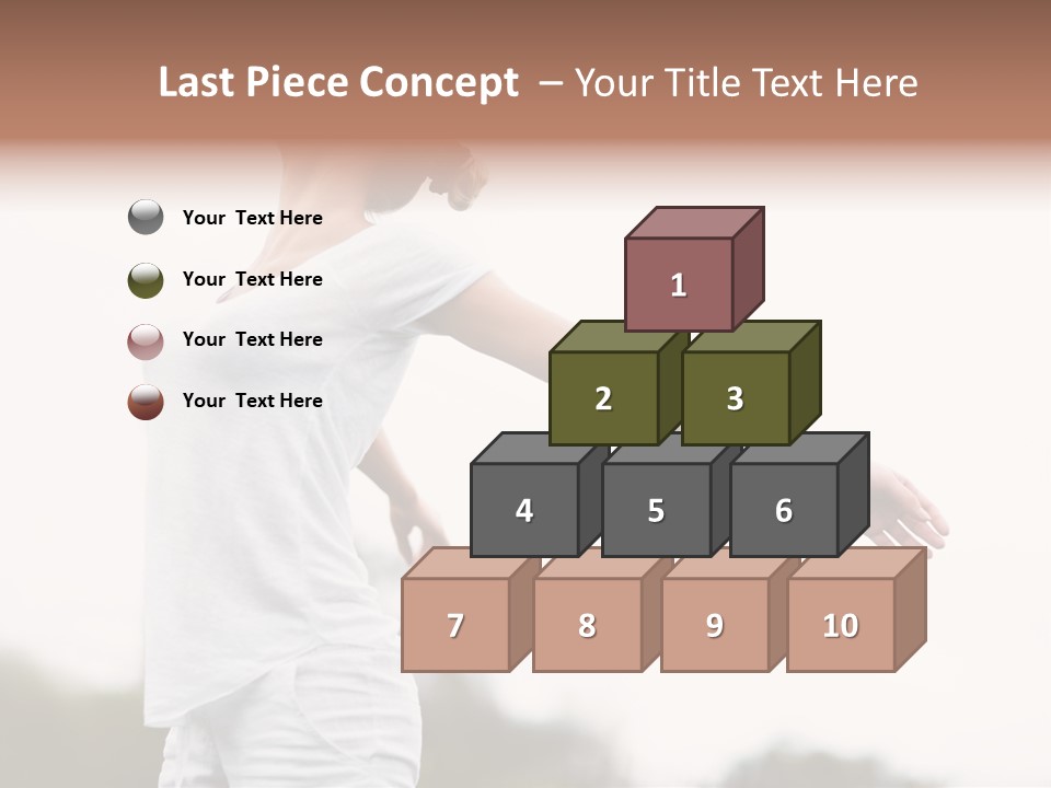 The Girl In Nature Smiles With Ease PowerPoint Template