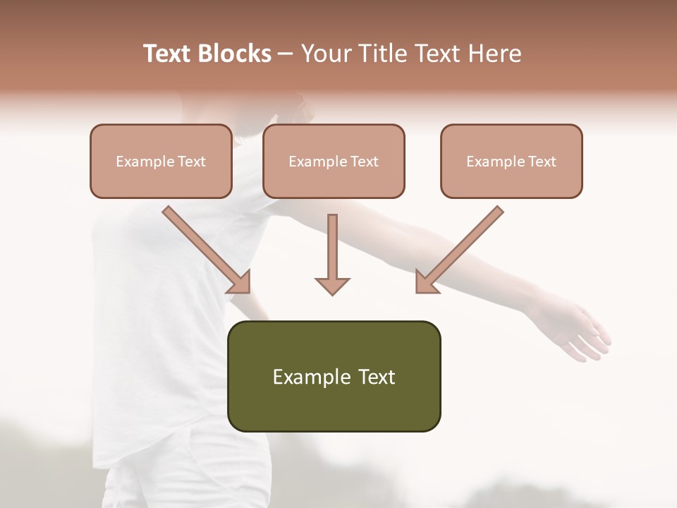 The Girl In Nature Smiles With Ease PowerPoint Template