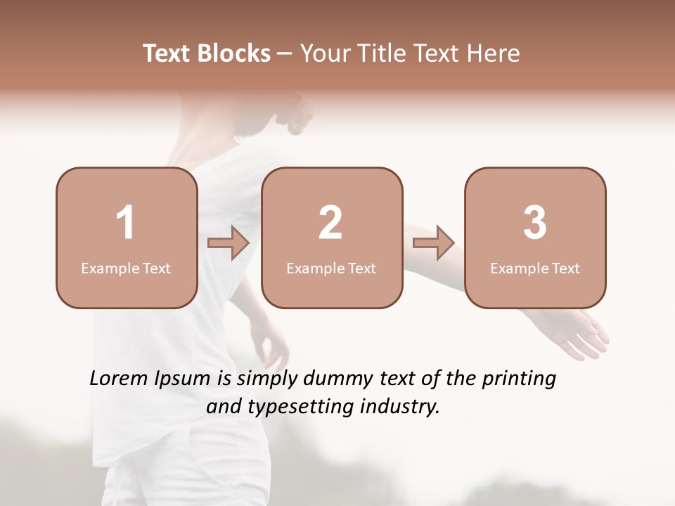 The Girl In Nature Smiles With Ease PowerPoint Template