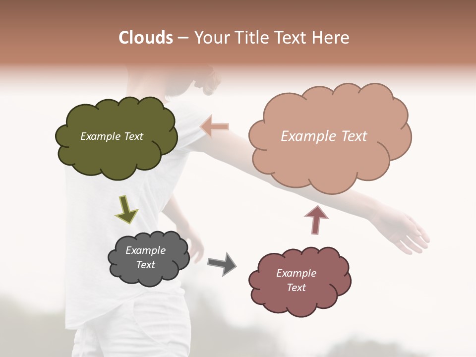 The Girl In Nature Smiles With Ease PowerPoint Template