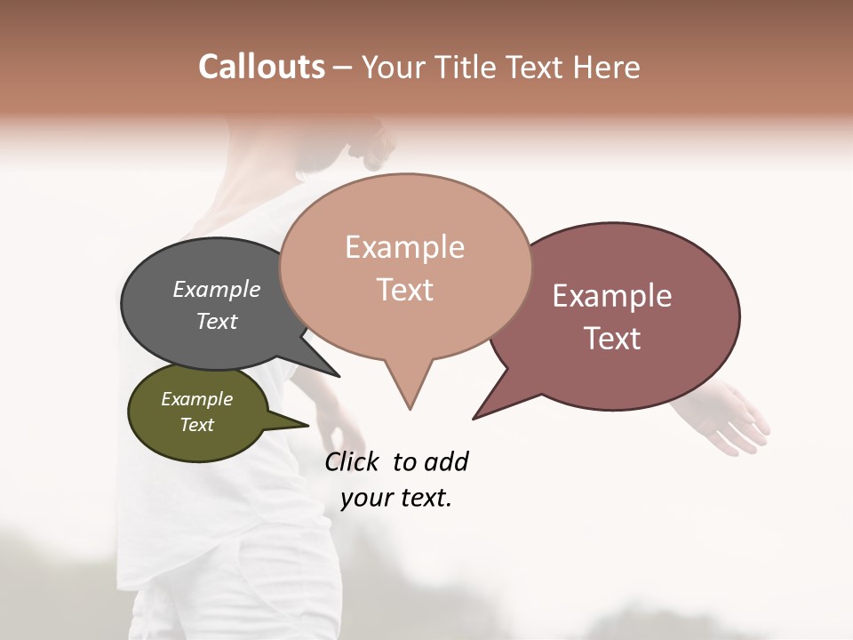 The Girl In Nature Smiles With Ease PowerPoint Template