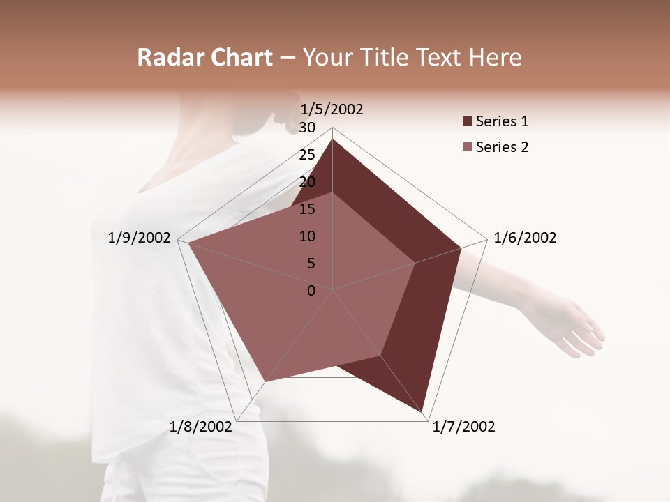 The Girl In Nature Smiles With Ease PowerPoint Template