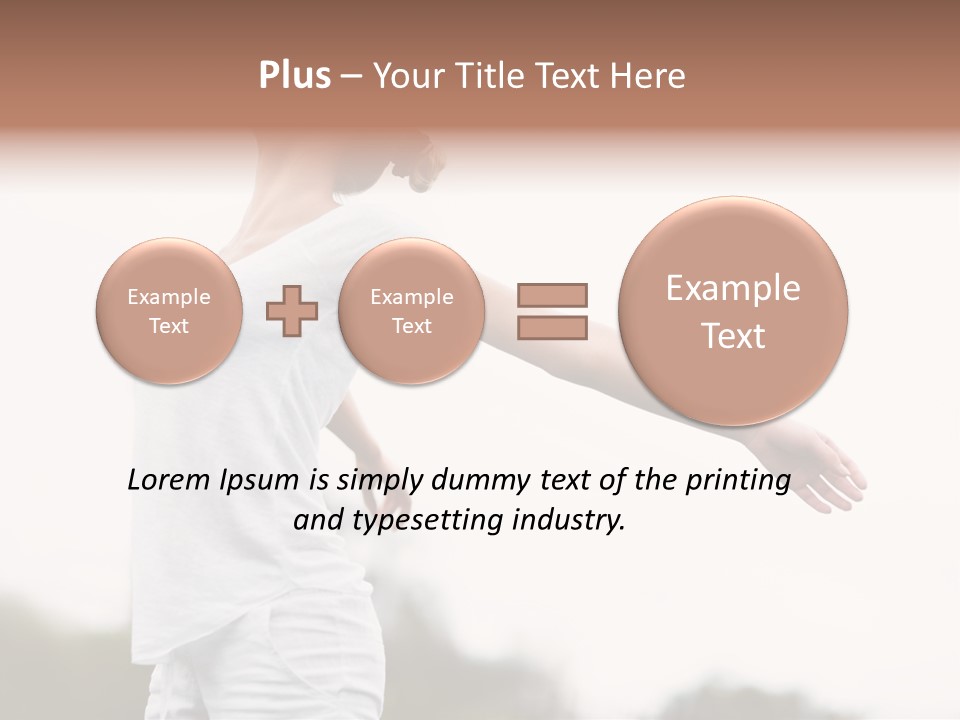 The Girl In Nature Smiles With Ease PowerPoint Template