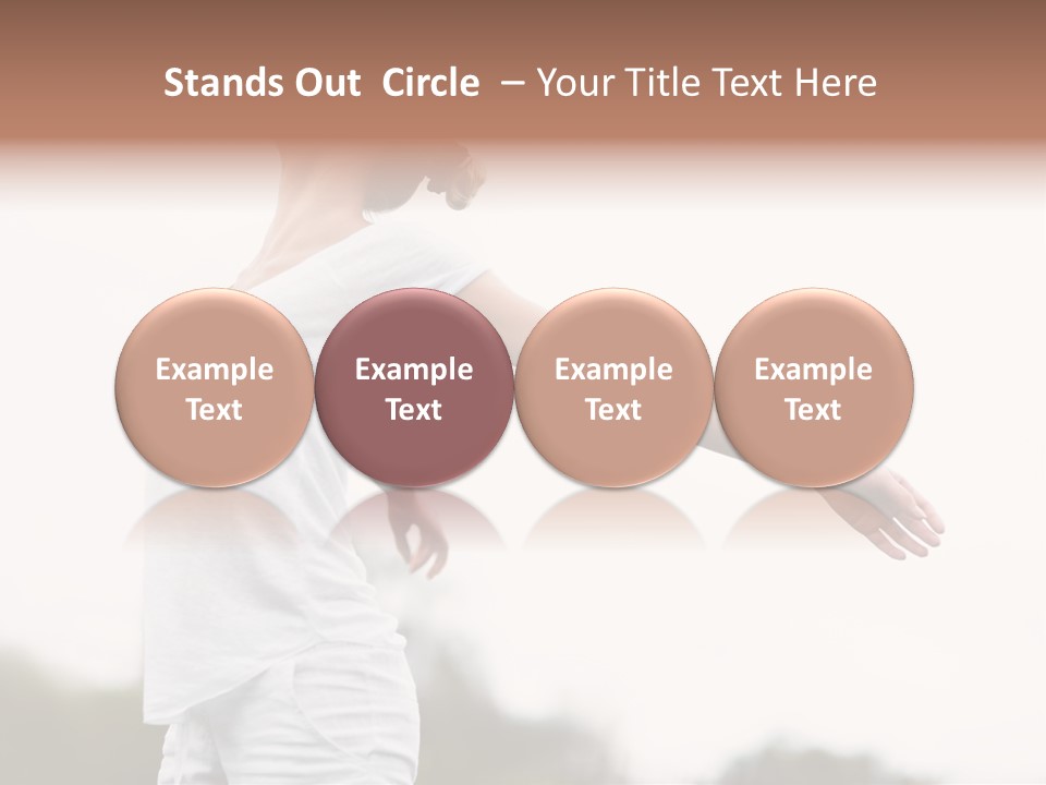 The Girl In Nature Smiles With Ease PowerPoint Template