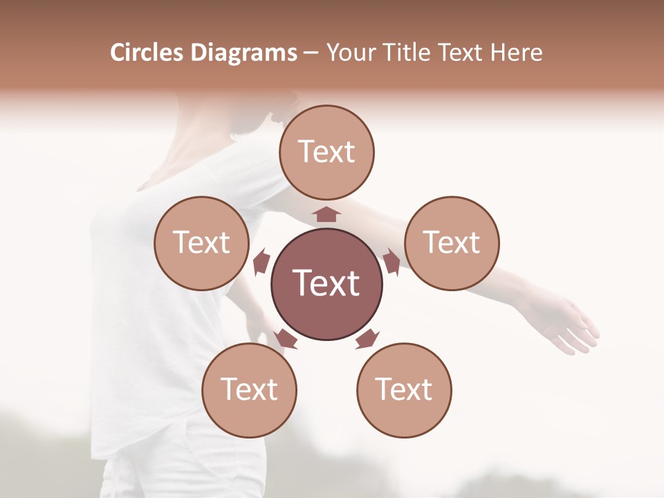 The Girl In Nature Smiles With Ease PowerPoint Template