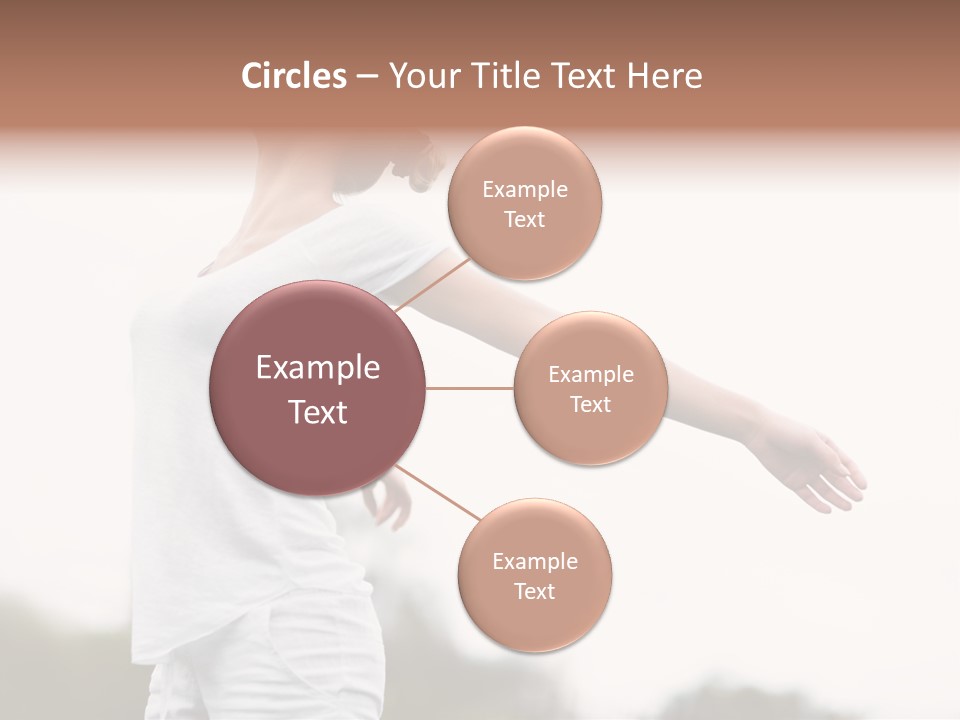 The Girl In Nature Smiles With Ease PowerPoint Template