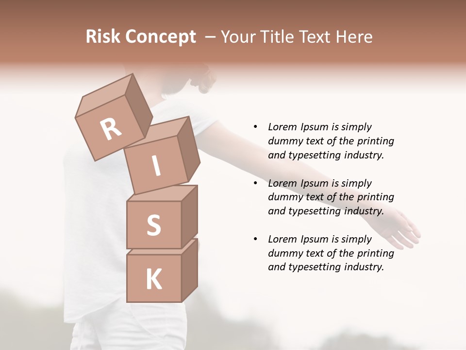 The Girl In Nature Smiles With Ease PowerPoint Template