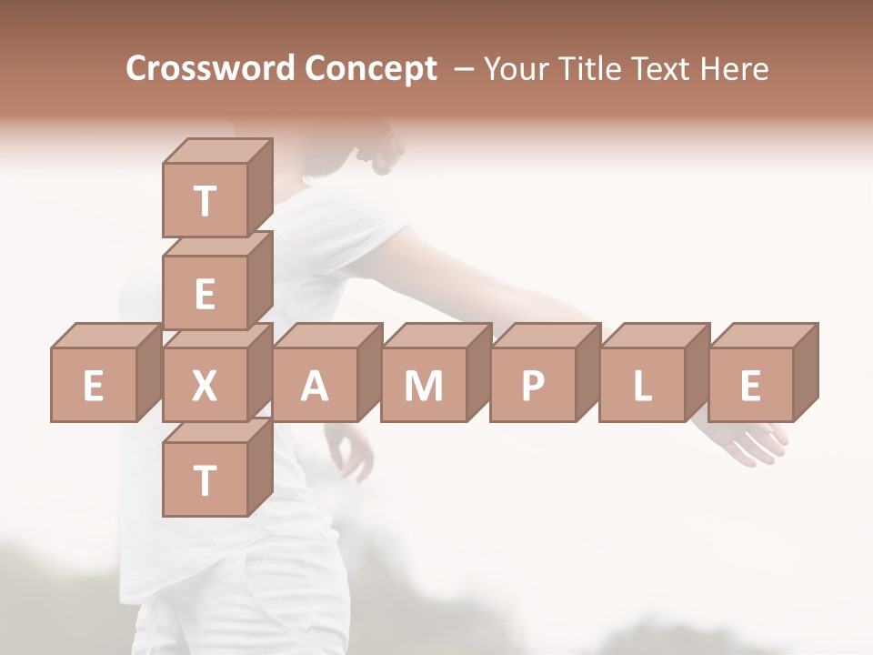 The Girl In Nature Smiles With Ease PowerPoint Template