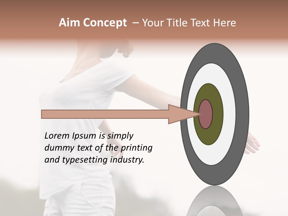 The Girl In Nature Smiles With Ease PowerPoint Template