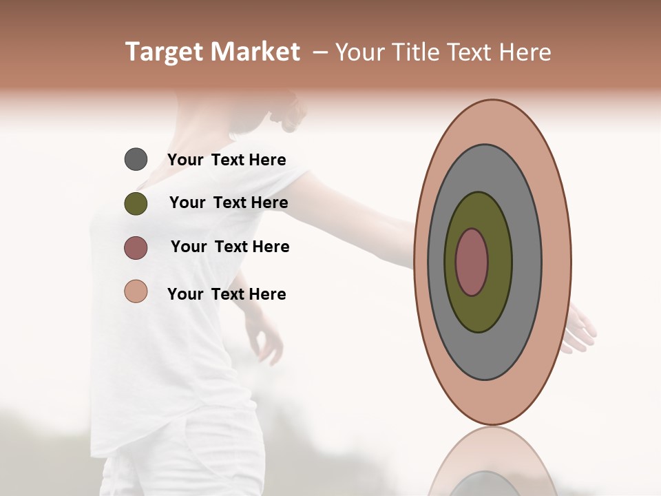 The Girl In Nature Smiles With Ease PowerPoint Template