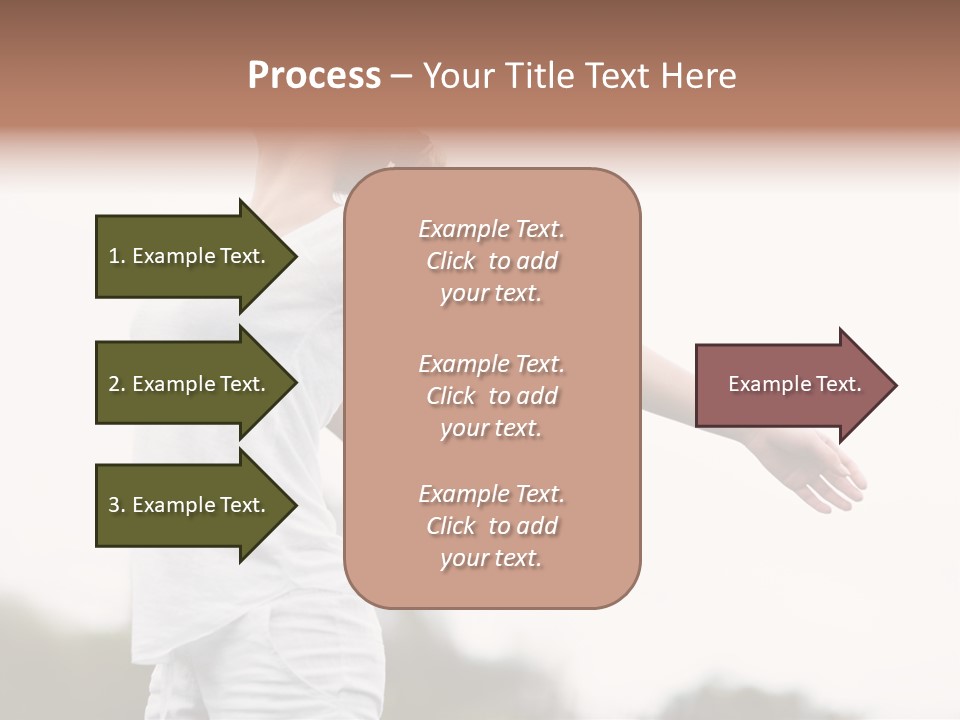 The Girl In Nature Smiles With Ease PowerPoint Template