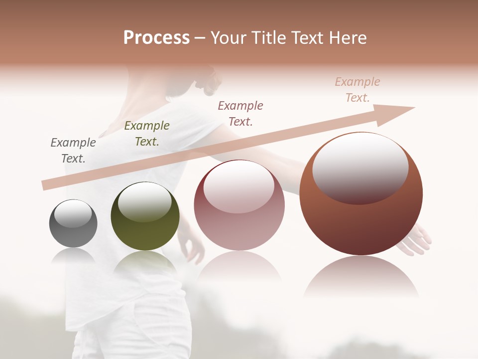 The Girl In Nature Smiles With Ease PowerPoint Template