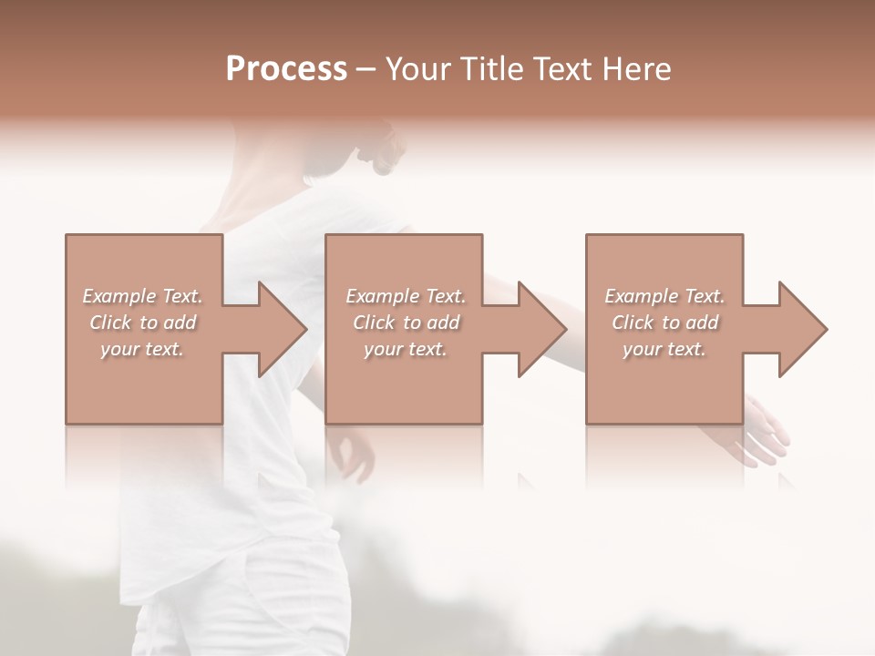 The Girl In Nature Smiles With Ease PowerPoint Template
