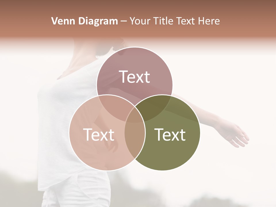 The Girl In Nature Smiles With Ease PowerPoint Template