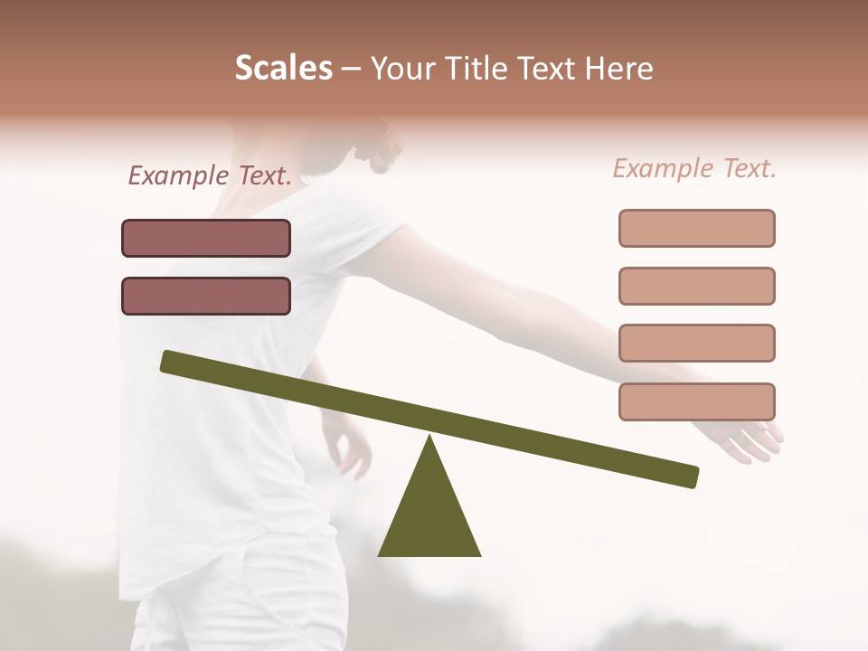 The Girl In Nature Smiles With Ease PowerPoint Template