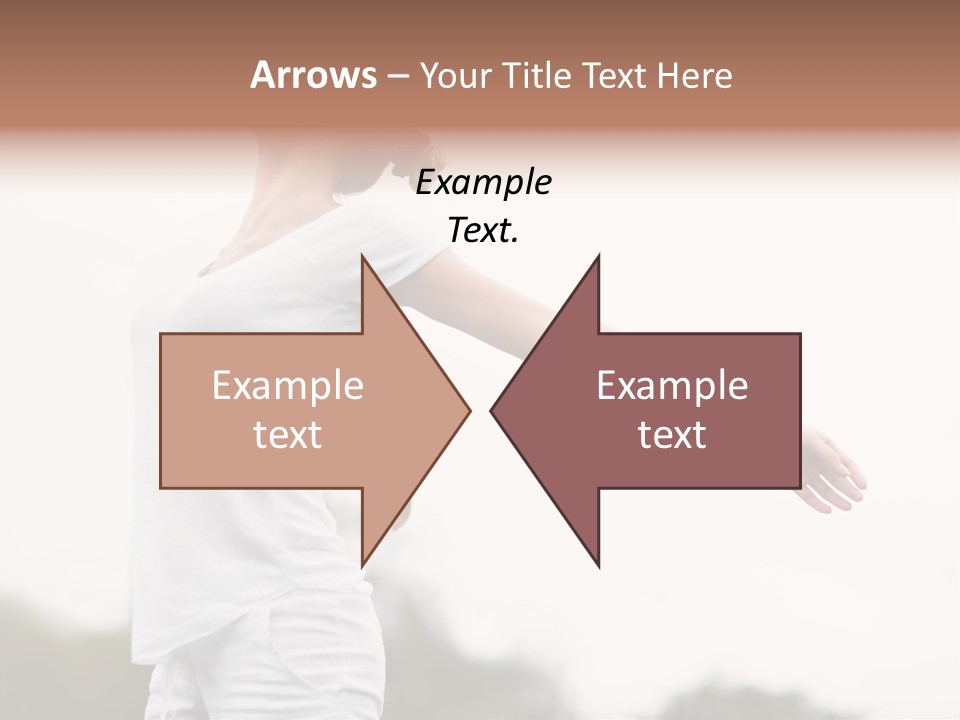 The Girl In Nature Smiles With Ease PowerPoint Template