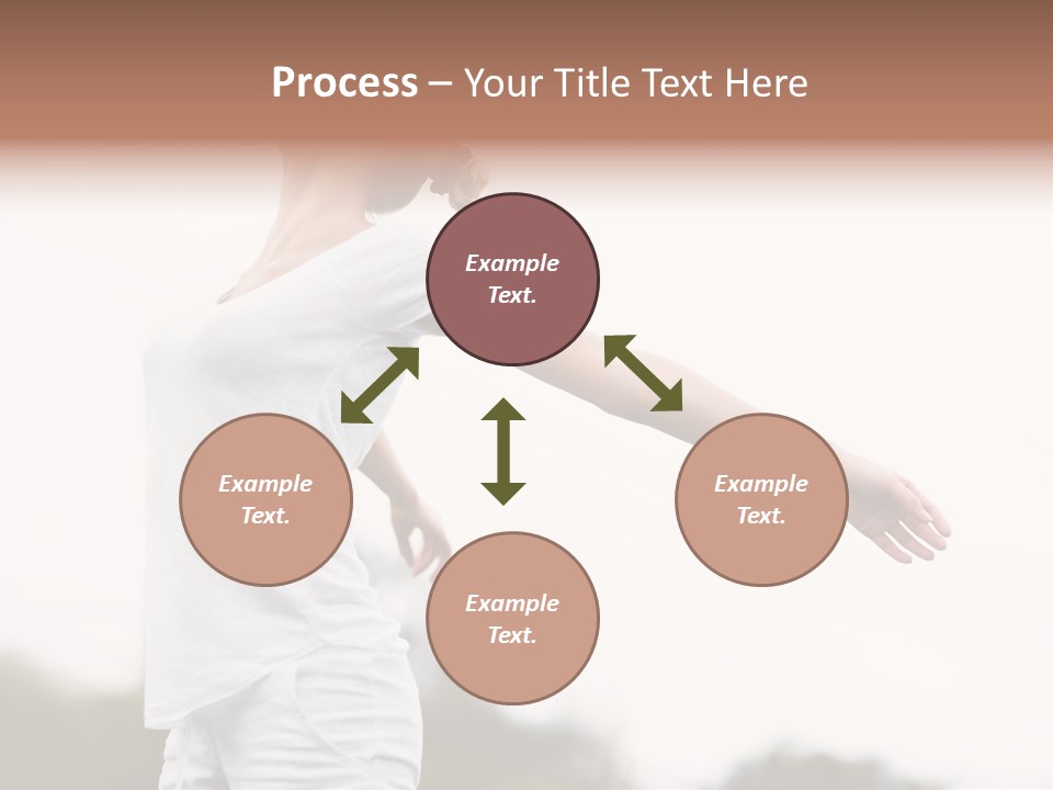 The Girl In Nature Smiles With Ease PowerPoint Template