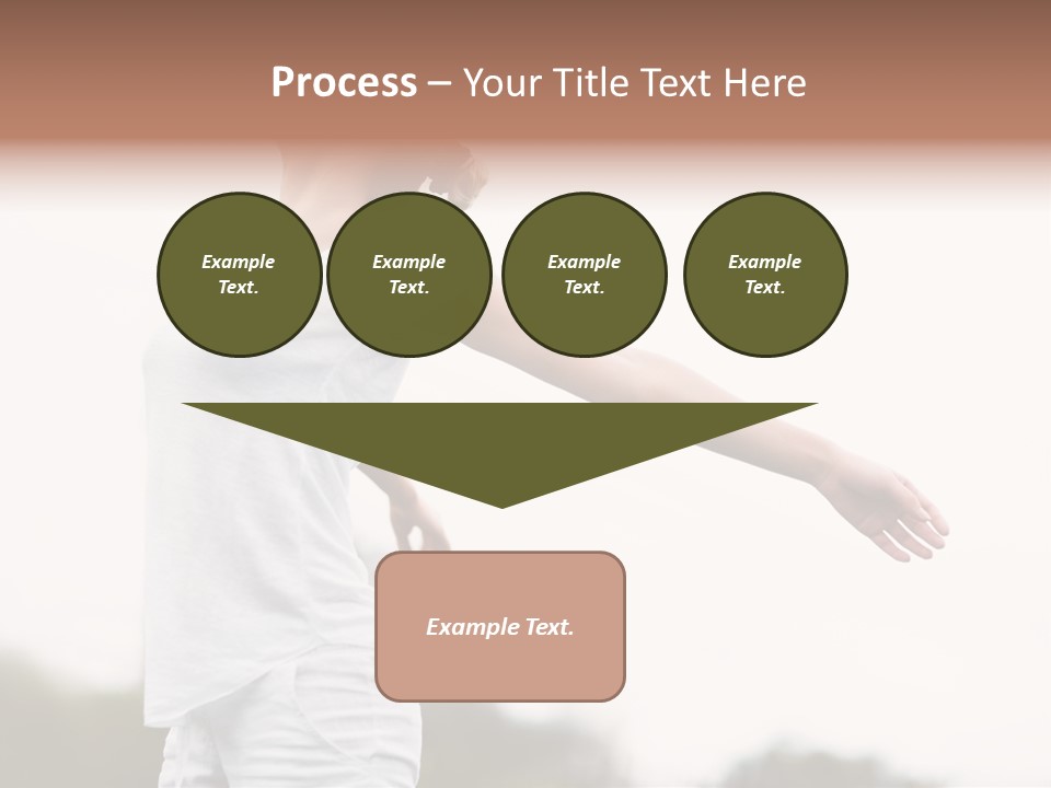 The Girl In Nature Smiles With Ease PowerPoint Template