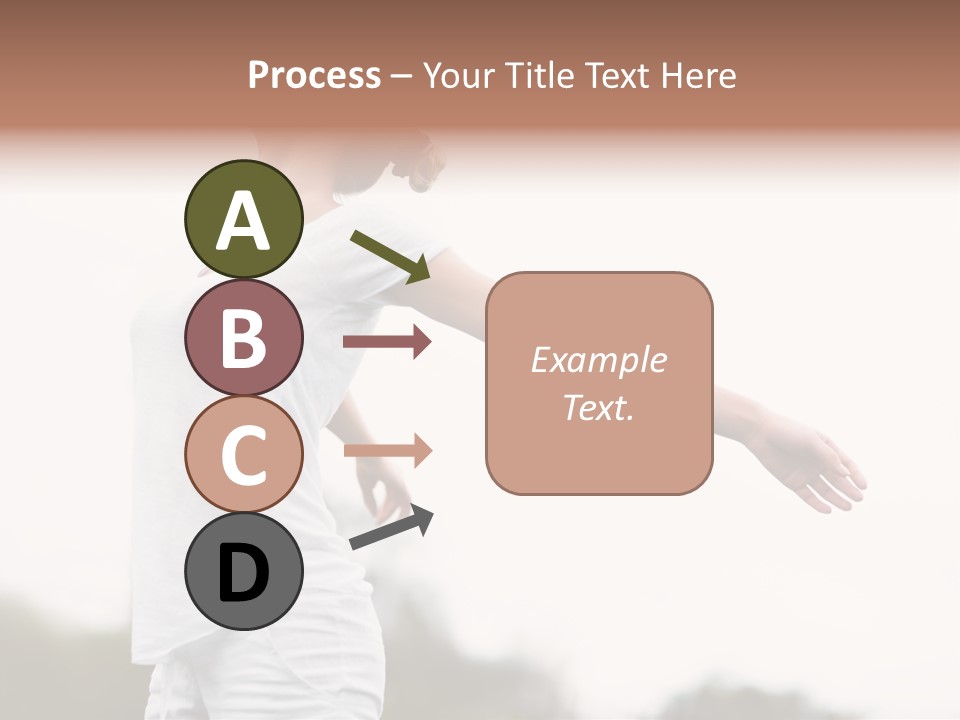 The Girl In Nature Smiles With Ease PowerPoint Template