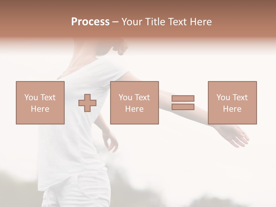 The Girl In Nature Smiles With Ease PowerPoint Template