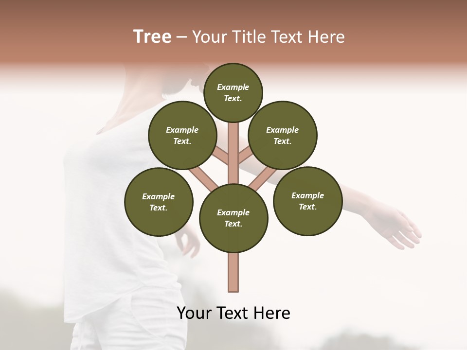 The Girl In Nature Smiles With Ease PowerPoint Template