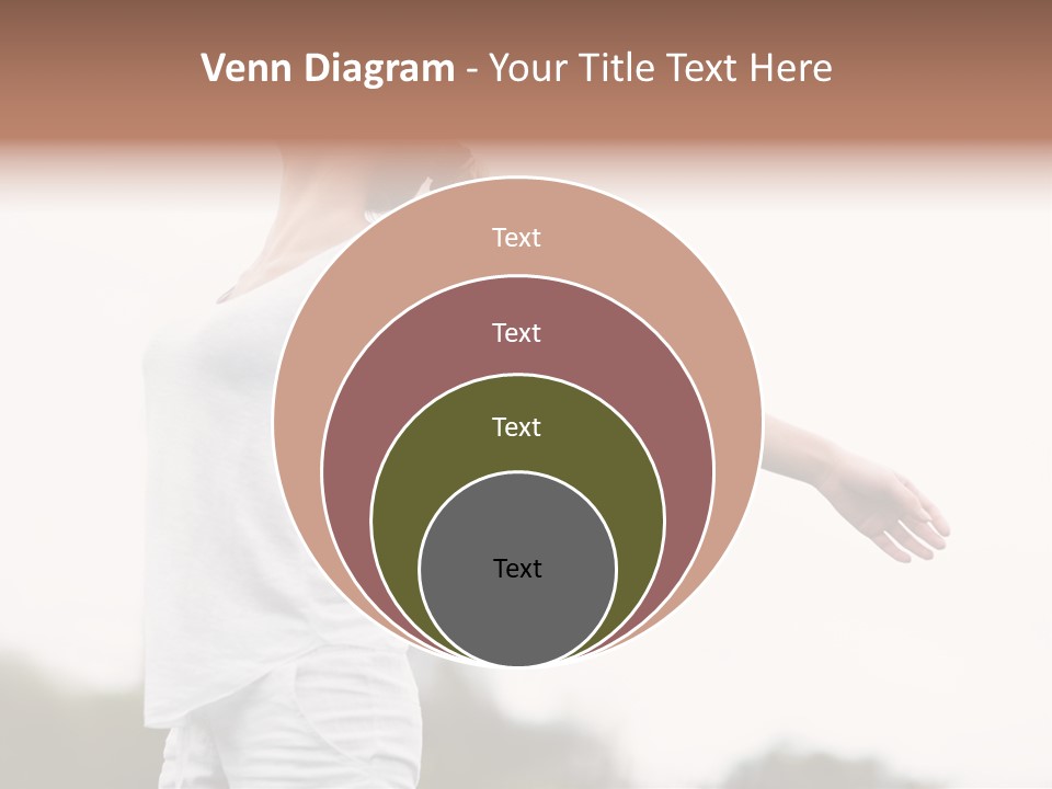 The Girl In Nature Smiles With Ease PowerPoint Template