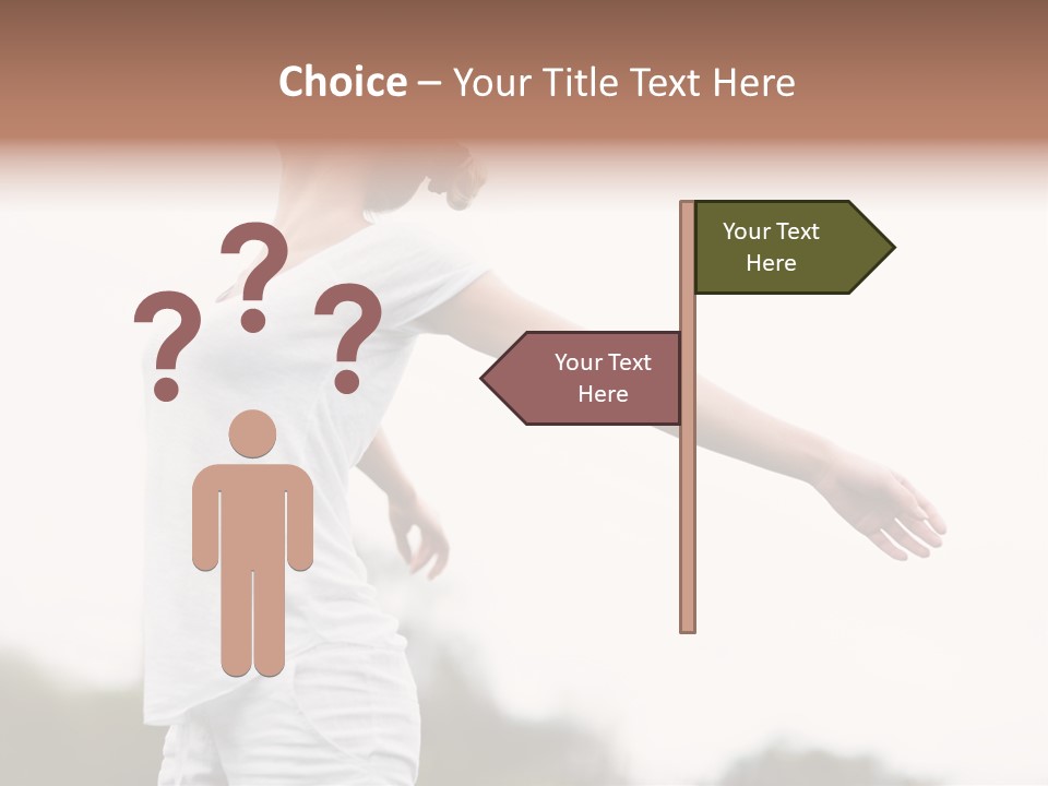 The Girl In Nature Smiles With Ease PowerPoint Template