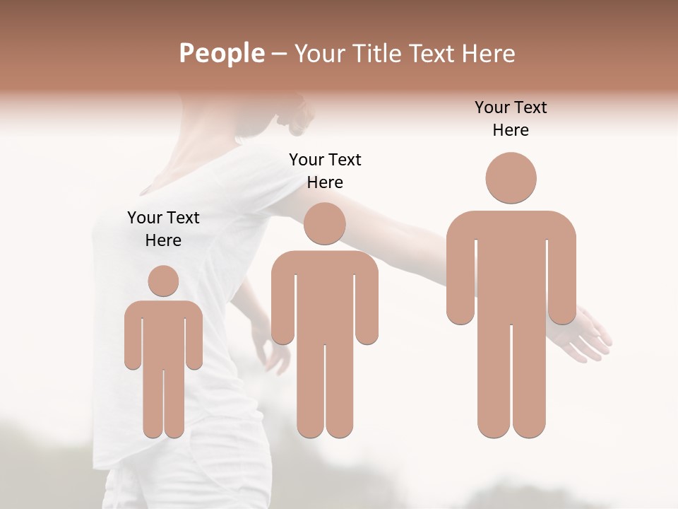 The Girl In Nature Smiles With Ease PowerPoint Template