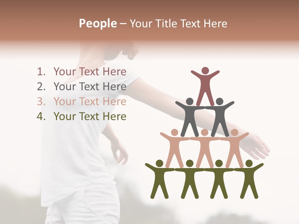 The Girl In Nature Smiles With Ease PowerPoint Template