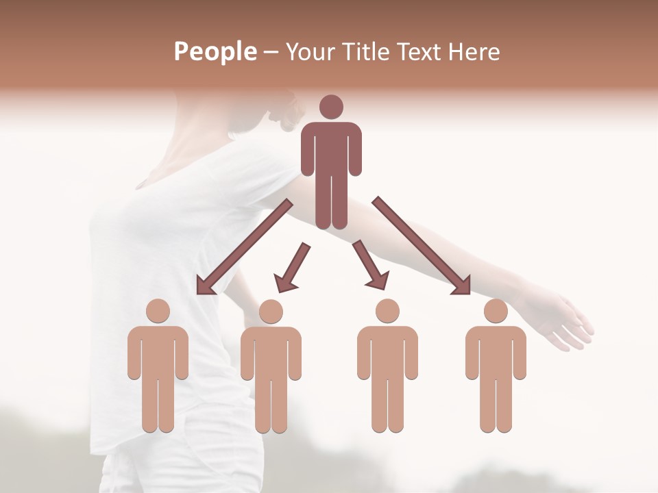 The Girl In Nature Smiles With Ease PowerPoint Template